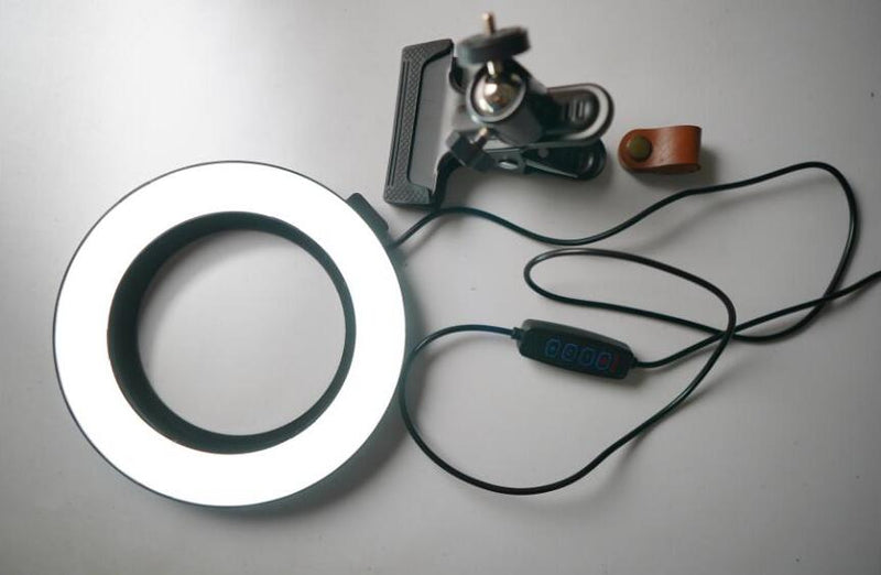 Super Combo: Ring Light 8'' + Tripé de Mesa + Suporte de Celular – Tudo o Que Você Precisa!